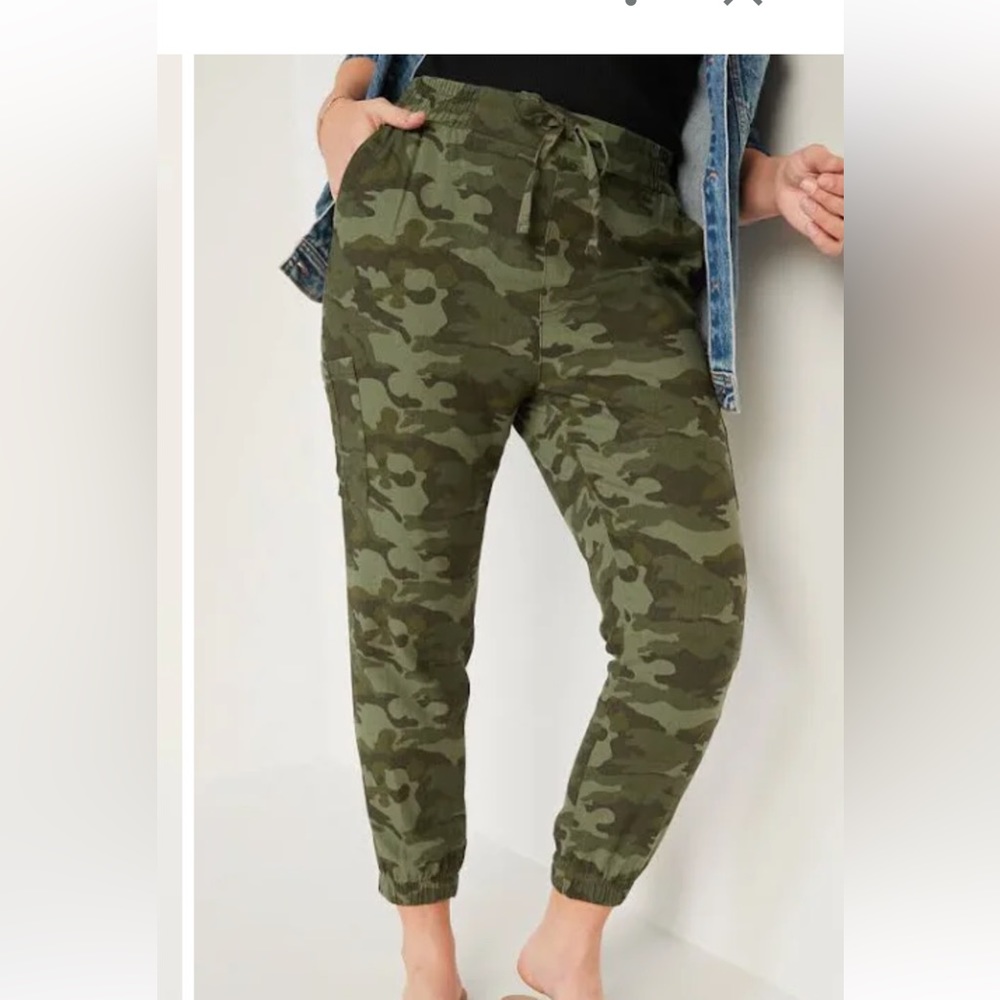 Old navy linen blend joggers